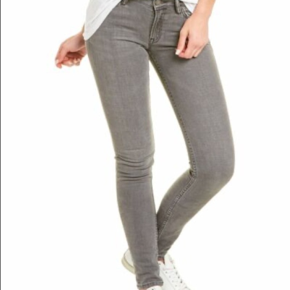 Allsaints Washed Grey Mast Skinny Stretch Jeans, W26
